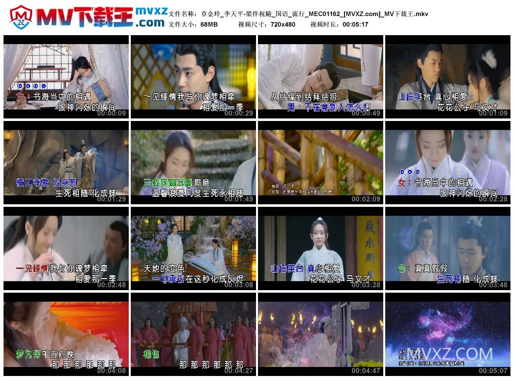 章金玲_李天平-梁伴祝随_国语_流行_MEC01162